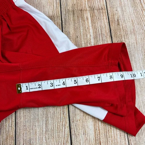 Mens Under Armour Red White Athletic Gym Shorts Size Small - Picture 6 of 6